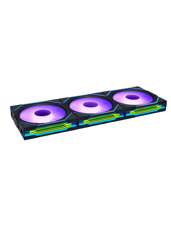 Lian Li UNI Fan INF 120 (3-pack) - Reverse blade - Kabinettvifte - 120mm - Svart med RGB LED-lys - 32 dBA