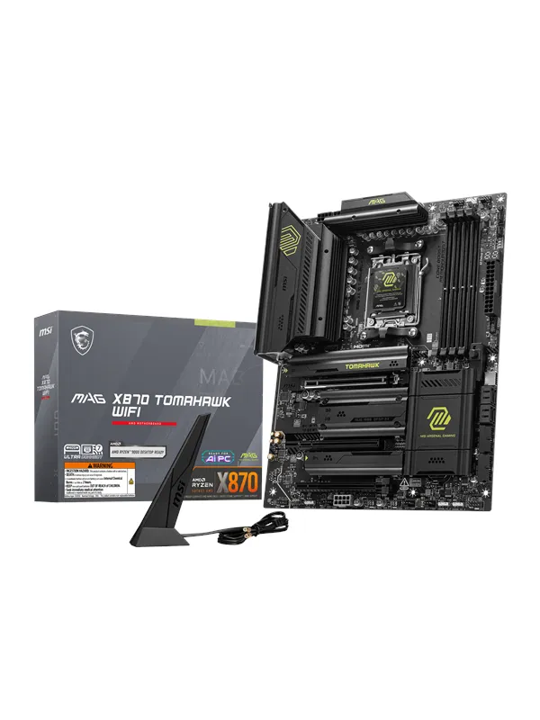 MSI MAG X870 TOMAHAWK WIFI Hovedkort - AMD X870 - AMD AM5 socket - DDR5 RAM - ATX