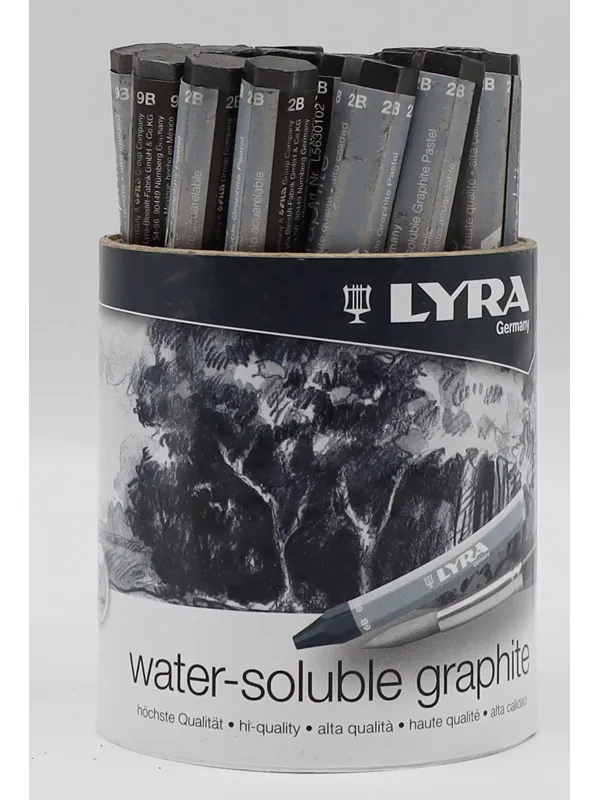 Lyra Crayon Graphite Pot 24 pcs  8x 2B 8x 6B 8x 9B