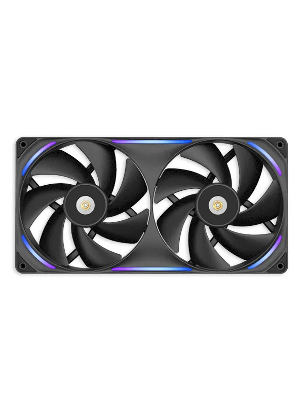 NZXT F280X - Kabinettvifte - 140mm - Svart med RGB LED-lys - 41 dBA