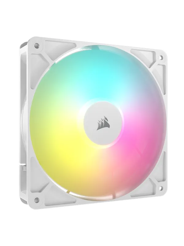 Corsair RS140 ARGB - Kabinettvifte - 140mm - Hvit med RGB-lys - 36 dBA
