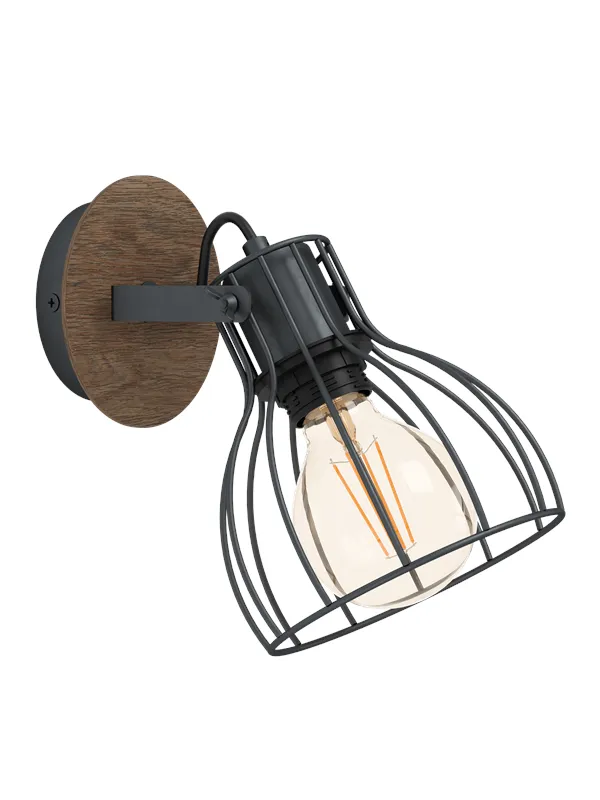 EGLO SAMBATELLO wall lamp brown