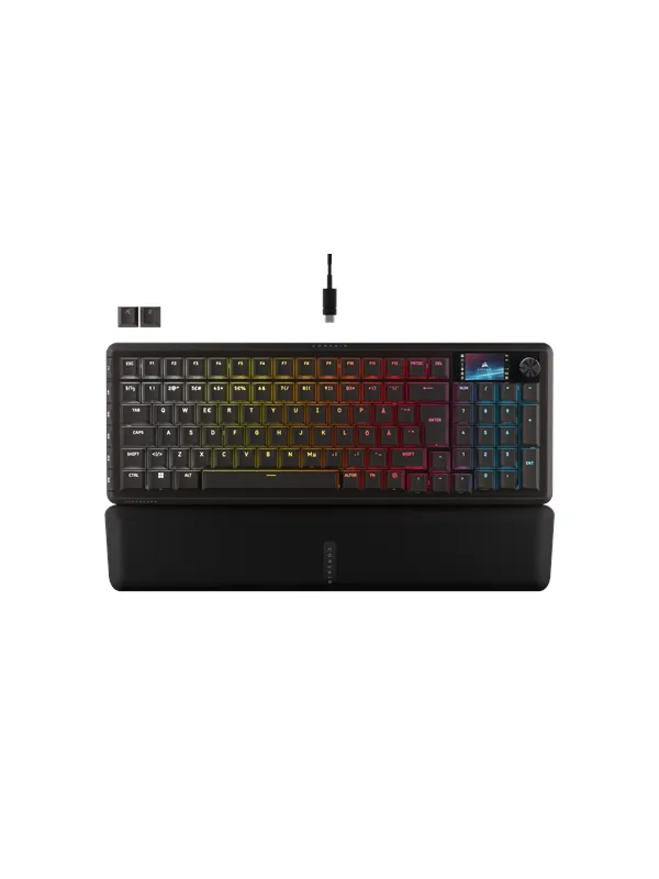 Corsair VANGUARD 96 Wireless - Gamingtastatur - Nordisk - Svart