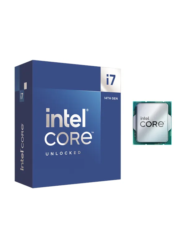 Intel Core i7-14700K Raptor Lake-S Prosessor/CPU - 20 kjerner - 3.4 GHz - Intel LGA1700 - Intel Boxed (uten kjøler)