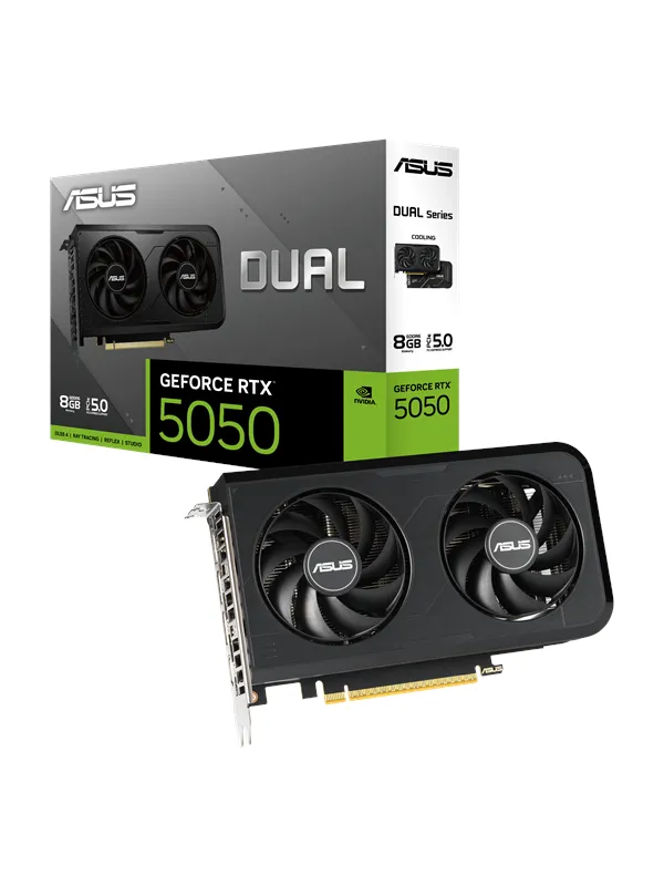 ASUS GeForce RTX 5050 DUAL OC - 8GB GDDR6 RAM - Grafikkort
