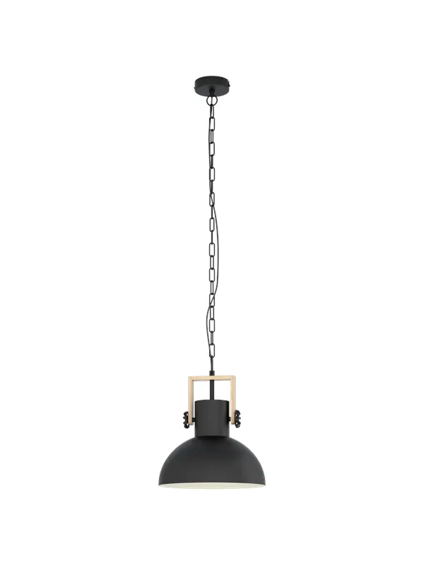 EGLO LUBENHAM pendant light black/wood