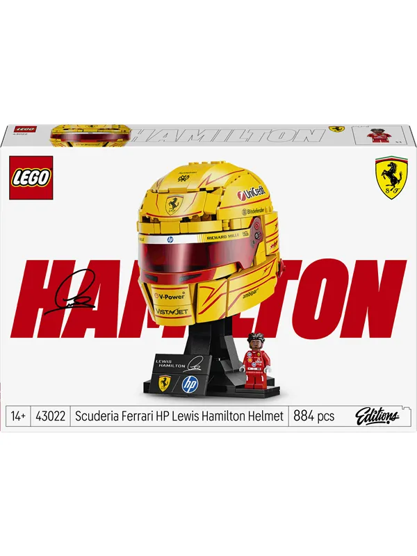 LEGO Editions 43022 Scuderia Ferrari HP Lewis Hamilton hjelm