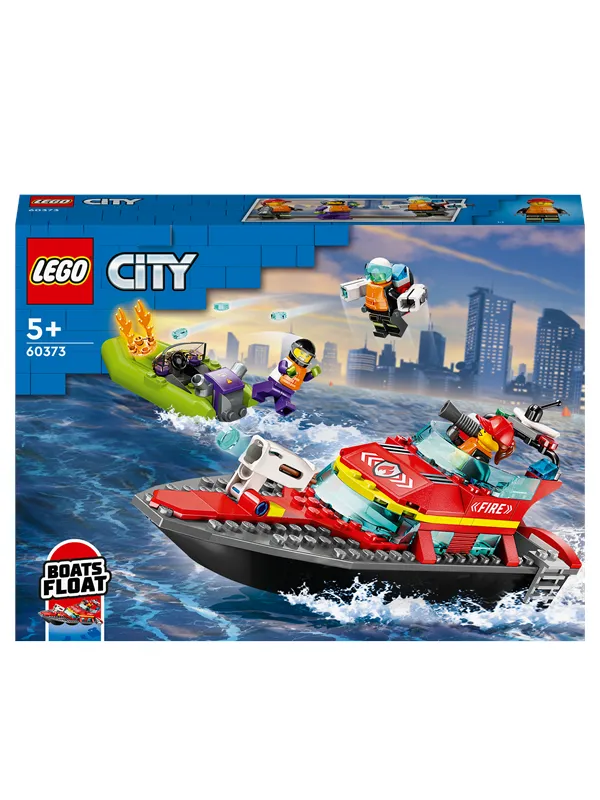LEGO City 60373 Brannvesenets redningsbåt