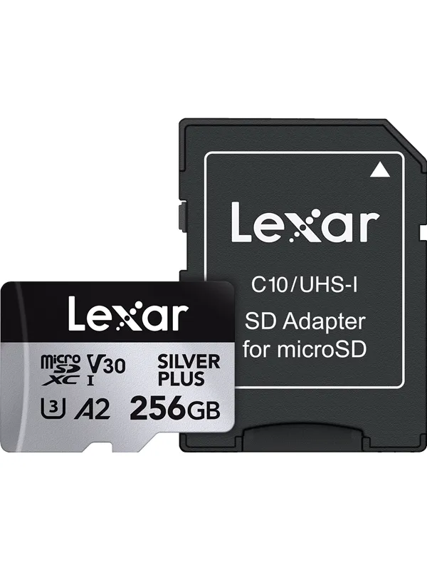 Lexar Professional Silver Plus MicroSD/SD - 205MB/s - 256GB