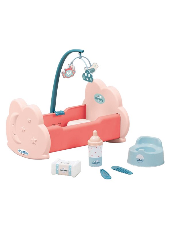 Ecoiffier - Doll's Cradle with Accessories 6 pcs.
