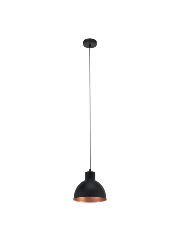 EGLO TRURO 1 pendant black/nut
