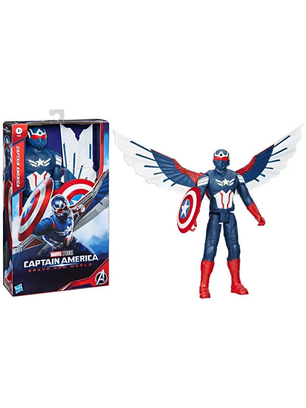 Marvel Captain America Brave New World Titan Hero Series Captain America 30 cm