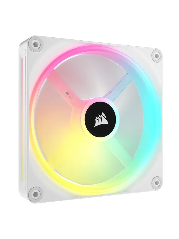 Corsair iCUE LINK QX140 RGB Expansion Fan - White - Kabinettvifte - 140mm - Hvit med RGB-lys - 37 dBA