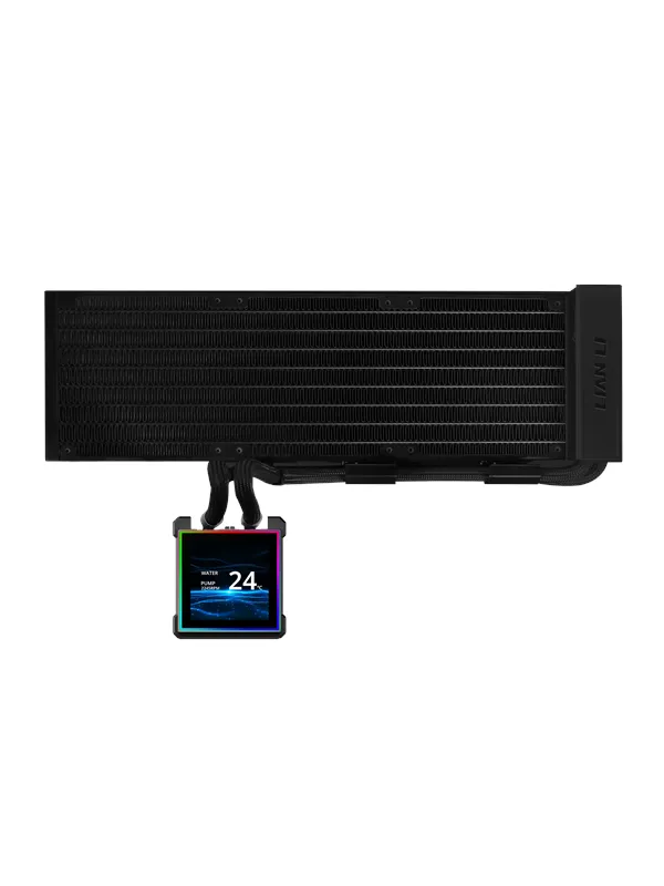 Lian Li Hydroshift II LCD-S 360N fanless - CPU Vannkjøling - Max 28 dBA