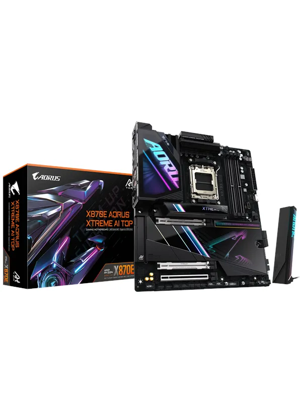 GIGABYTE X870E AORUS XTREME AI TOP Hovedkort - AMD X870E - AMD AM5 socket - DDR5 RAM - Extended ATX