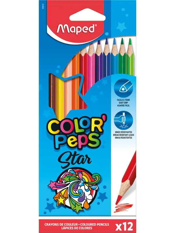 Maped Color'Peps Star colour pencils x12