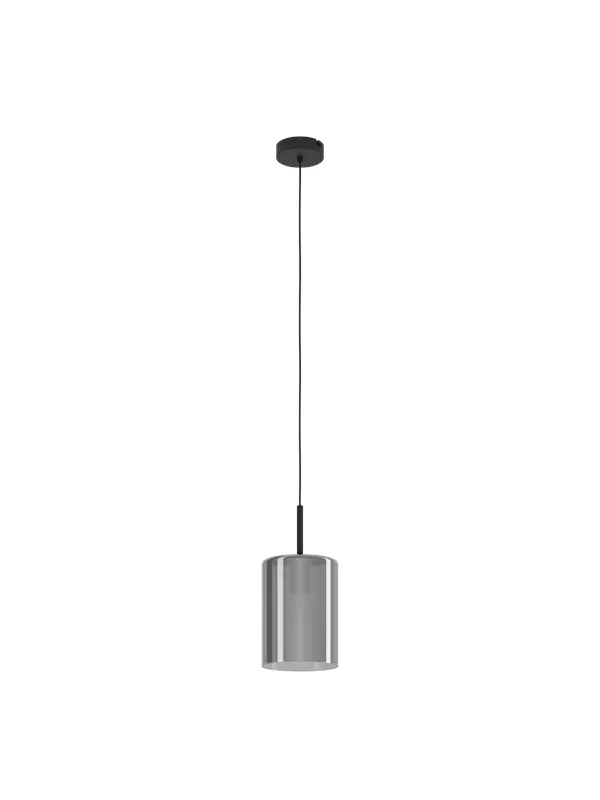 EGLO CADAQUES 1 pendant black-transparent