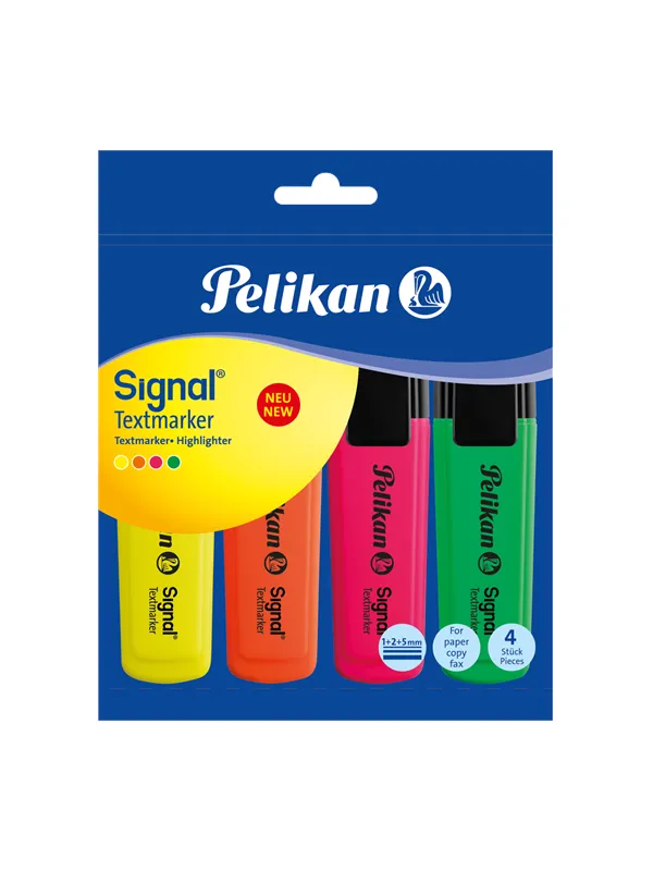 Pelikan PELIKAN SIGNAL TEKSTMARKØR BOKS 4