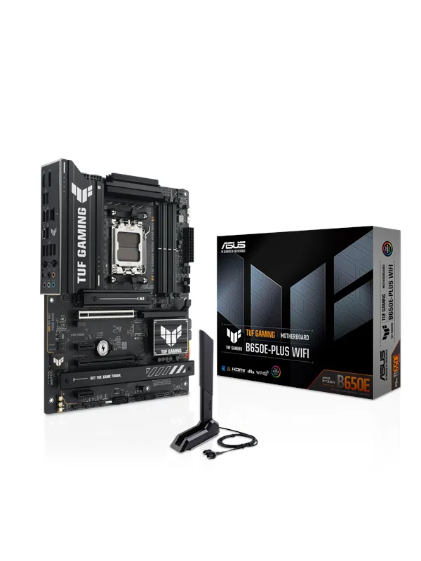 ASUS TUF GAMING B650E-PLUS WIFI Hovedkort - AMD B650 - AMD AM5 socket - DDR5 RAM - ATX