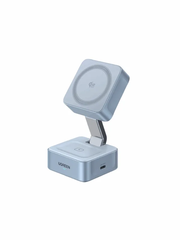 UGREEN MagFlow Qi2.2 25 W 2-in-1 Magnetic Wireless Charger