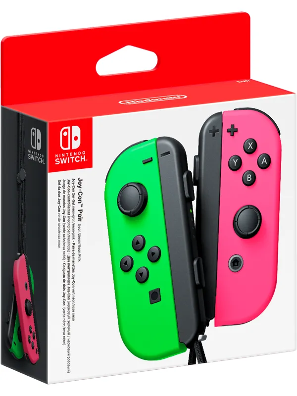 Nintendo Joy-Con Pair Neon Green/Neon Pink - Wireless Controller - Nintendo Switch