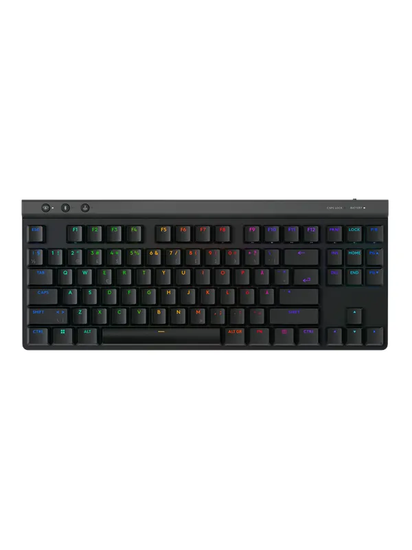 Logitech G515 LIGHTSPEED TKL - Tactile - Gamingtastatur - Uten numpad - Nordisk - Svart