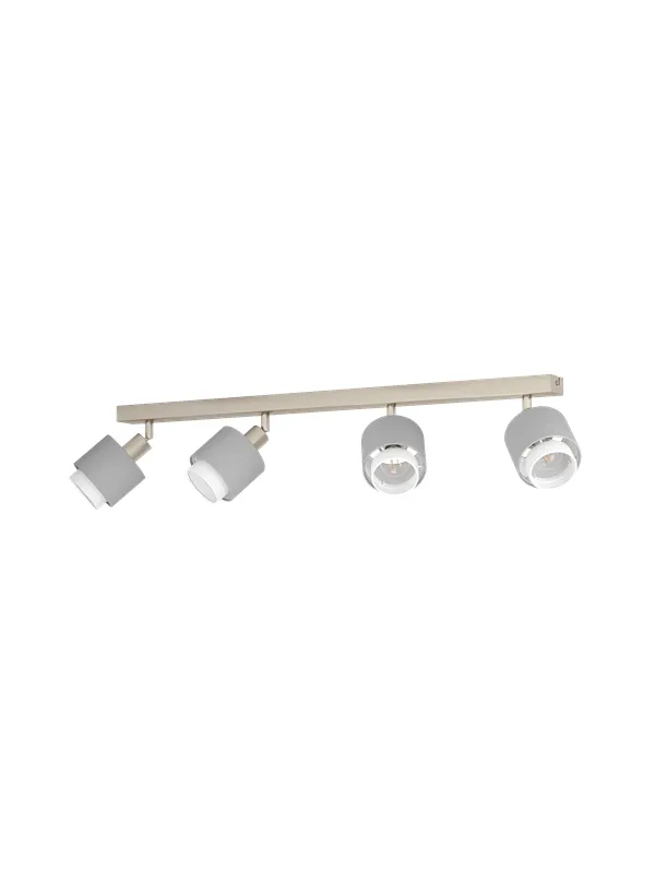 EGLO BELLIZZI spot 4L brushed steel/grey