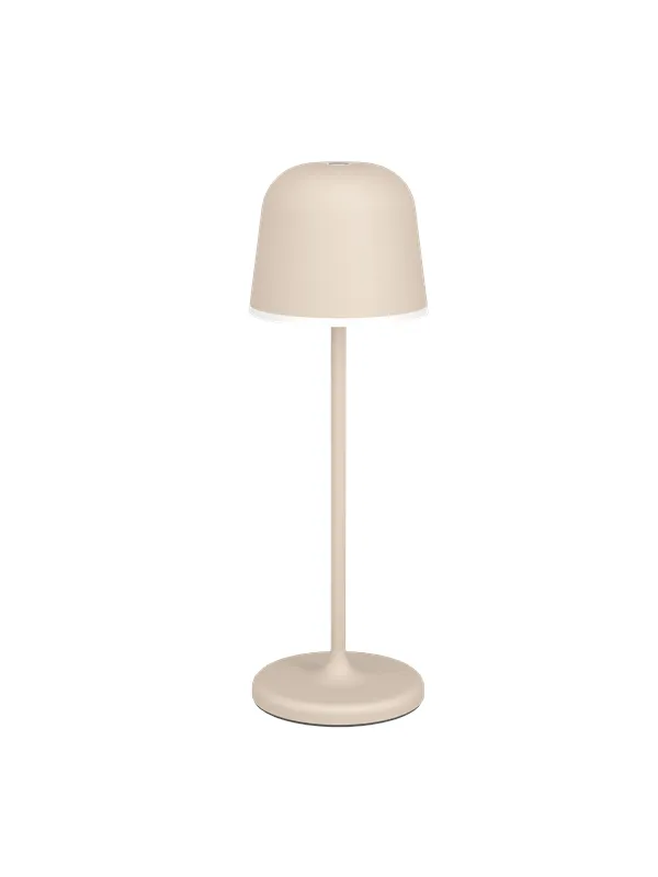 EGLO MANNERA outdoor table lamp rechargeable 3000K sand
