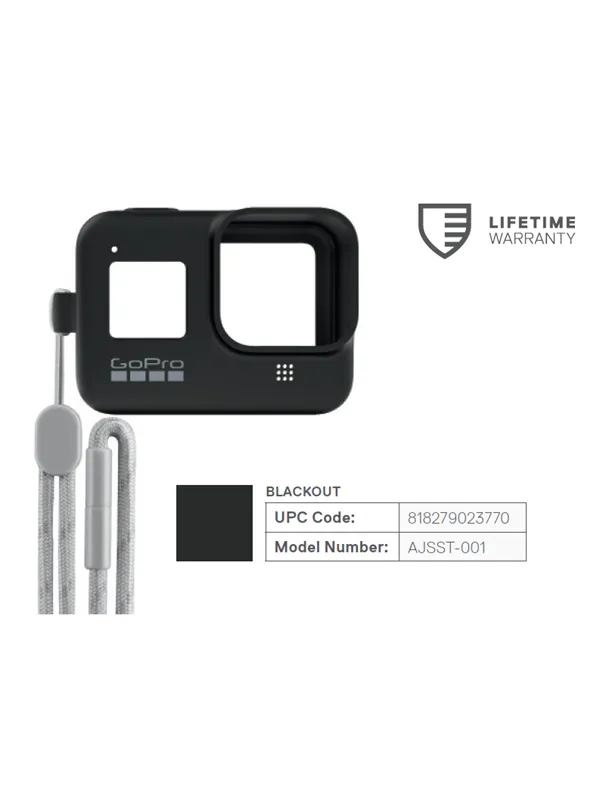 GoPro Sleeve + Lanyard (HERO8 Black) - Blackout