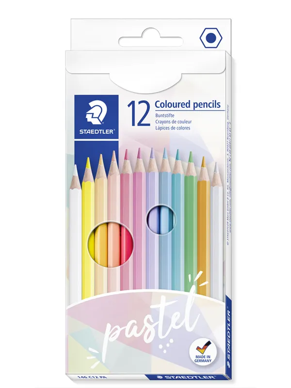 Staedtler Col. pencil 12pcs Pastel  100% PEFC