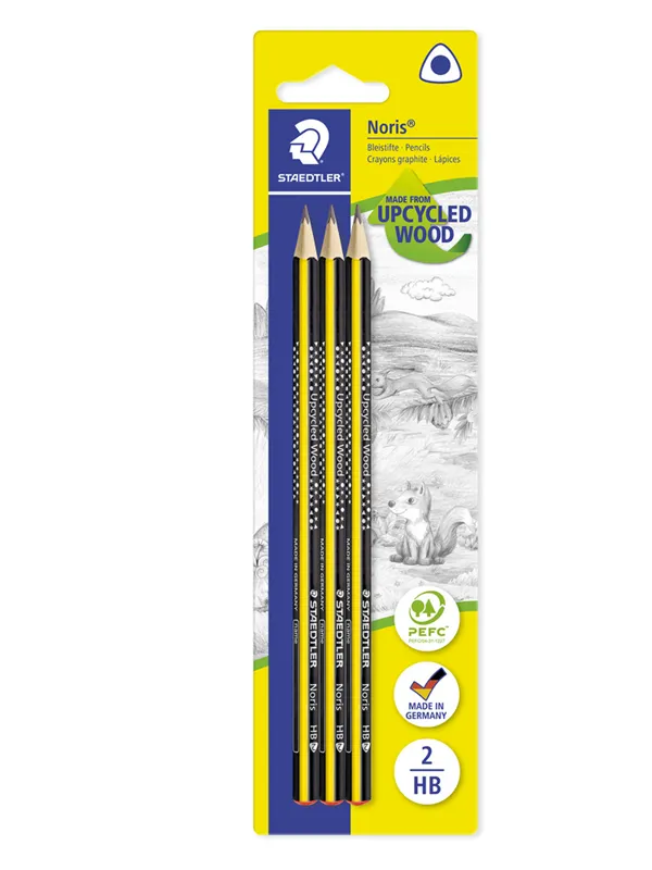 Staedtler Pencil Noris HB 3pcs bc   100% PEFC