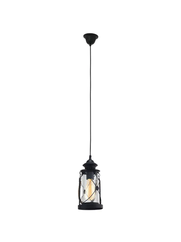EGLO BRADFORD pendant light black/clear