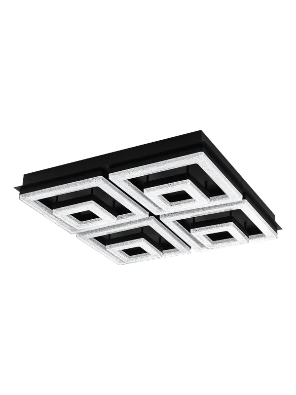 EGLO FRADELO 1 ceiling lamp black/crystal