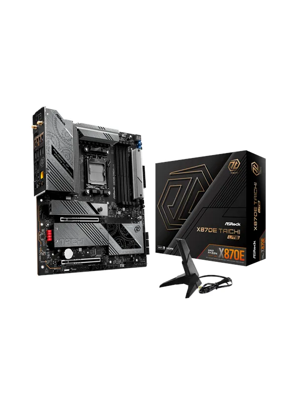 ASRock X870E TAICHI LITE Hovedkort - AMD X870E - AMD AM5 socket - DDR5 RAM - Extended ATX