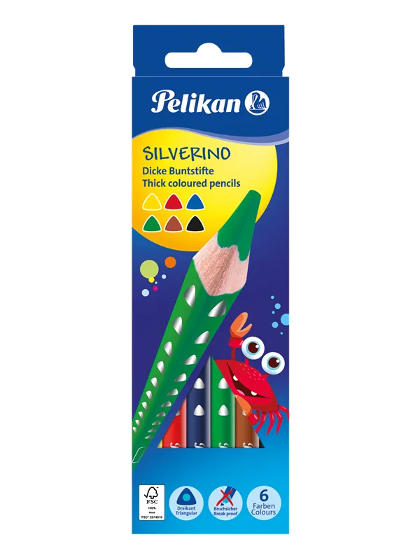 Pelikan PELIKAN 6 SILVERINO JUMBO FARGEBLYANTER