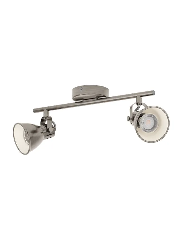 EGLO SERAS spot rail 2L antique nickel/cream