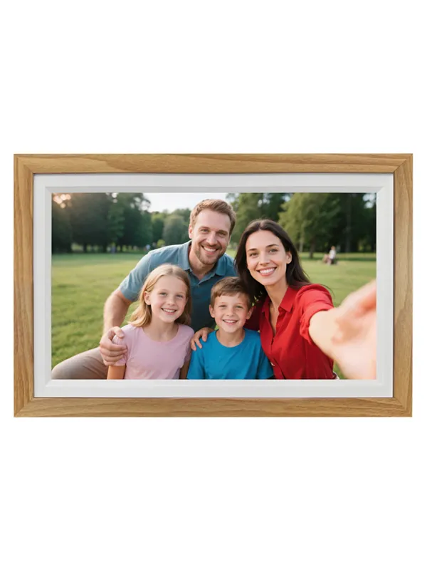 Lippa Frameo Digital Picture Frame 15.6" - Wood