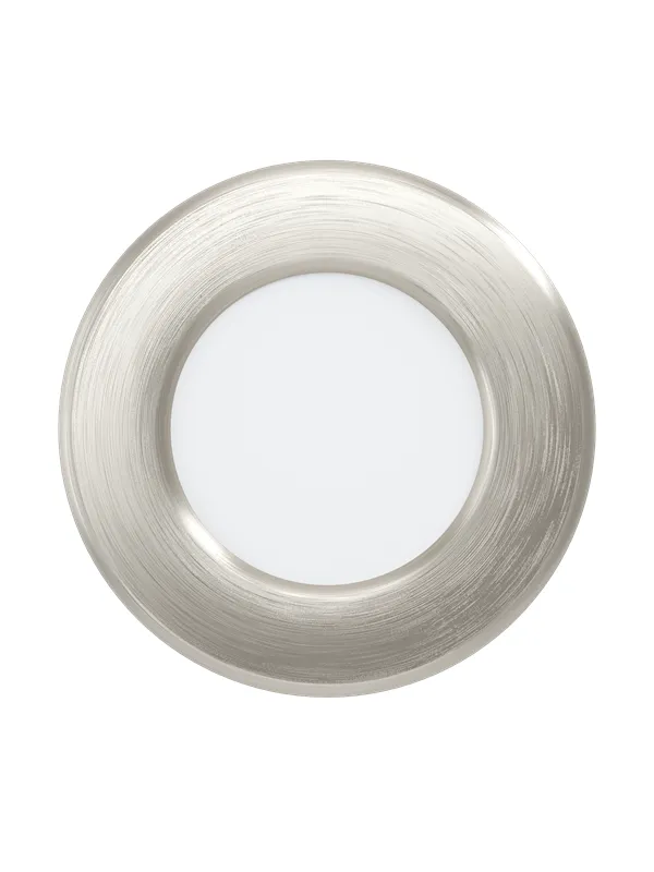 EGLO FUEVA 5 recessed spot Ø86 mm 3000K brushed steel