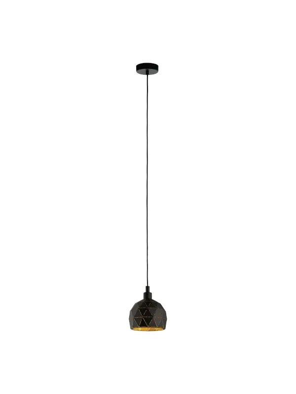 EGLO ROCCAFORTE pendant Ø170 mm black/gold