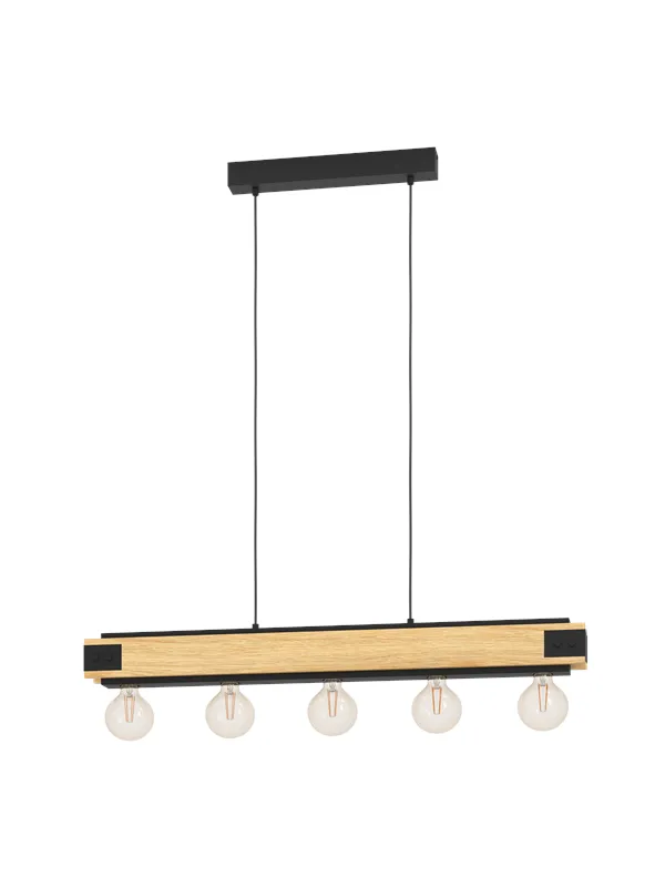 EGLO LAYHAM long table pendant brown/ort