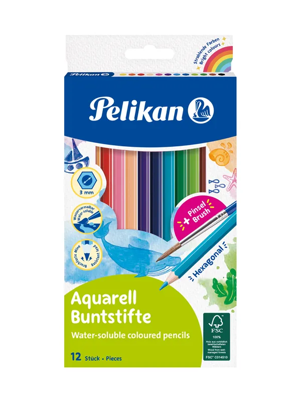 Pelikan PELIKAN 12 AKVARELL FARGEBLYANTER