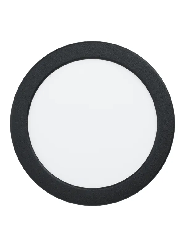 EGLO FUEVA 5 recessed spot Ø166 mm 3000K IP44 black