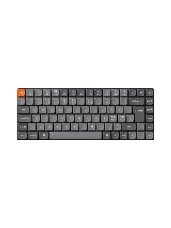 Keychron K3 Max QMK/VIA Wireless RGB Hot Swap Low Profile Red - Gamingtastatur - Uten numpad - Nordisk - Svart