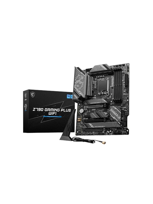 MSI Z790 GAMING PLUS WIFI Hovedkort - Intel Z790 - Intel LGA1700 socket - DDR5 RAM - ATX