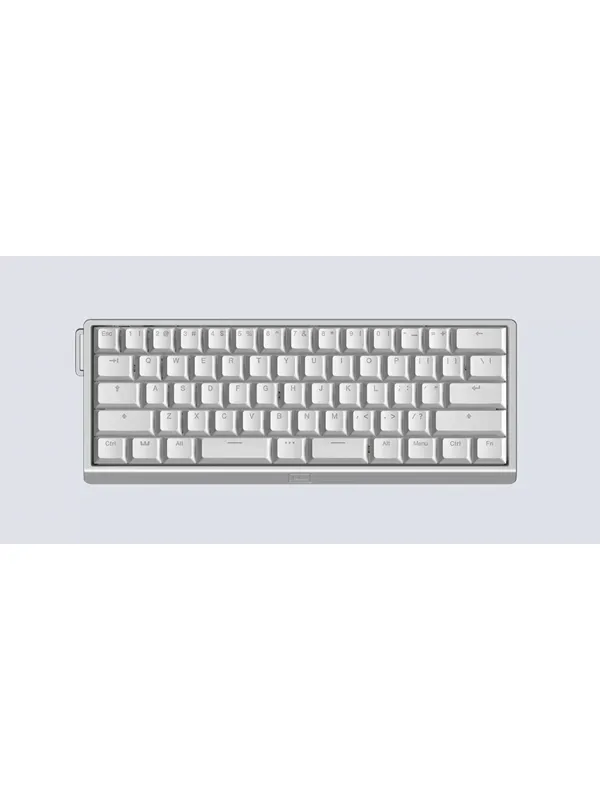 Wooting 60HE v2 - US-ANSI - Split - Aluminum - Gamingtastatur - Uten numpad - Engelsk (USA) - Sølv