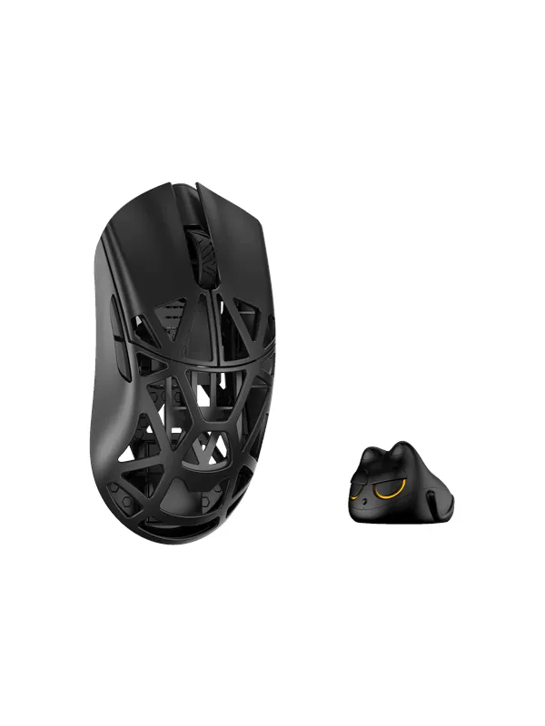 WLMouse Beast X Pro (Solid Side + Omron) / Wireless 8K / Magnesium - Gaming mus - Optisk - 5 - Svart