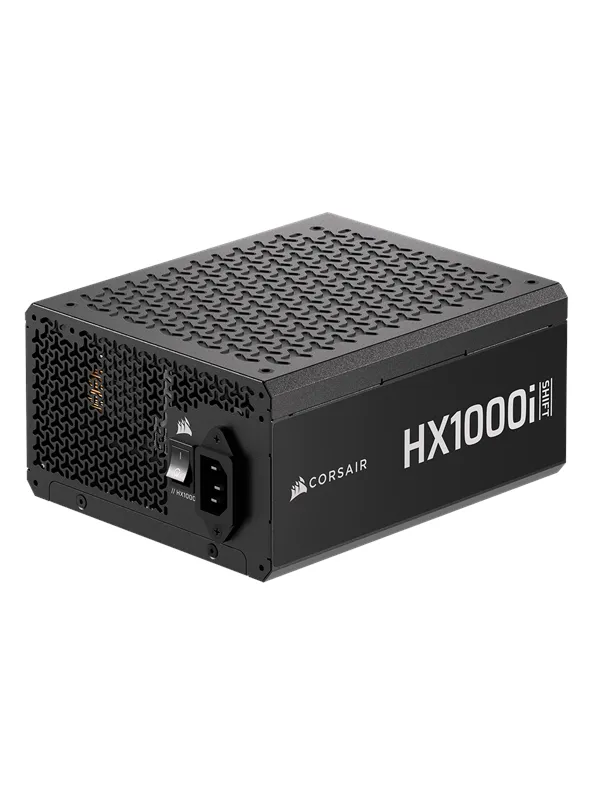 Corsair HX1000i SHIFT Strømforsyning (PSU) - 1000 Watt - 140 mm - ATX 3.1 - 80 Plus Platinum sertifisert