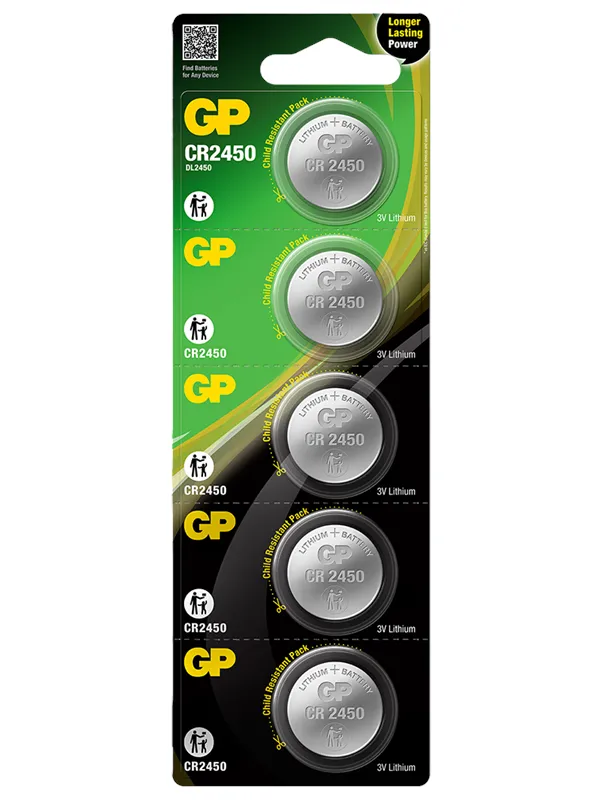 GP Lithium CR2450 - 5 pack