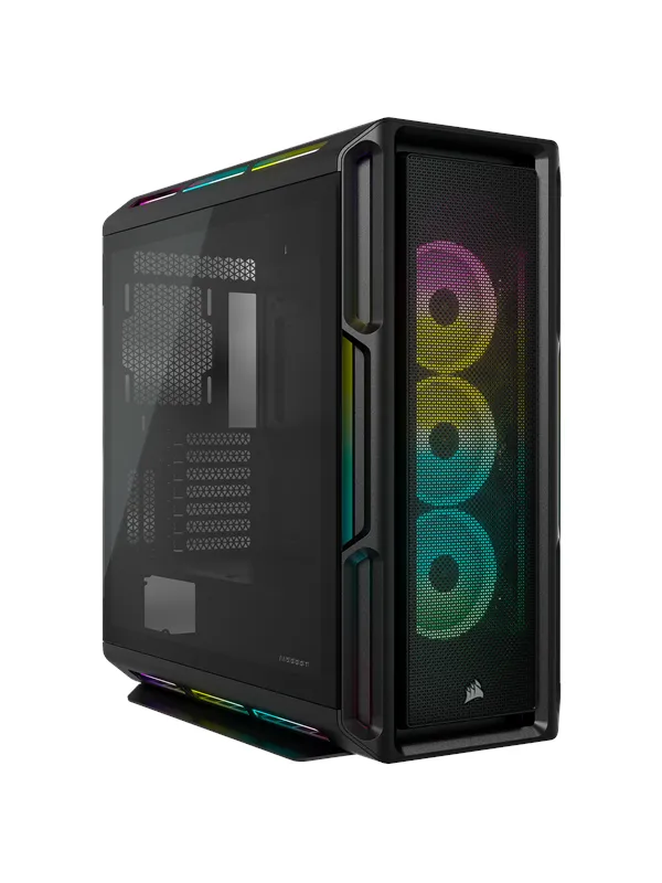 Corsair iCUE 5000T RGB - Black - Kabinett - Miditower - Svart