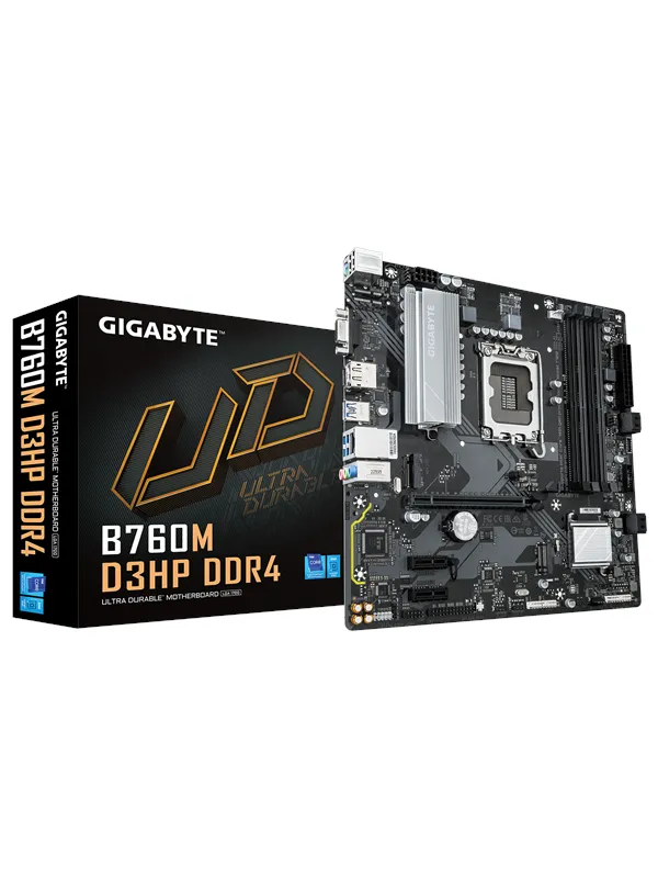 GIGABYTE B760M D3HP DDR4 Hovedkort - Intel B760 - Intel LGA1700 socket - DDR4 RAM - Micro-ATX